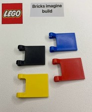 Lego 2335 Yellow, Blue, Red, Black 2x2 Flag Parts Town Boat Ship Pirate - 12E
