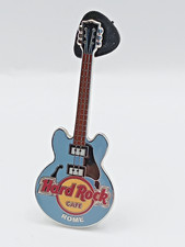 Hard Rock Cafe Blue Guitar Pin Badge. ROME.