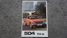 PEUGEOT 504 PICK UP SALES