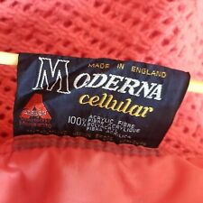 Waffle Blanket Acrilan moderna Cellular Throw Coral Peach Pink Retro 90 x 71"