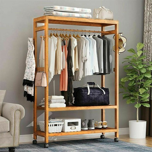 Freestanding bamboo clothes - freestanding,
