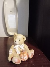 Enesco Cherished Teddies 'Oscar' October 1993 Pumpkin Collector's Teddy Bear