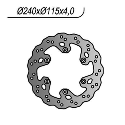 Rear brake disc - yz, f