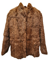 Vintage real rabbit fur coat