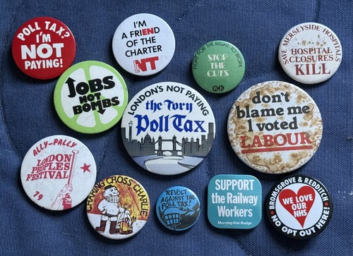 Selection political badges - selection,
