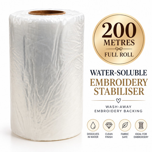 Water soluble embroidery - water,