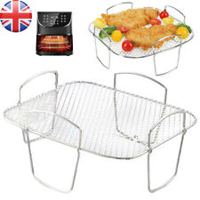 Stainless Steel Square Air Fryer Rack Grill Shelf Rack Air Fryer Accessories