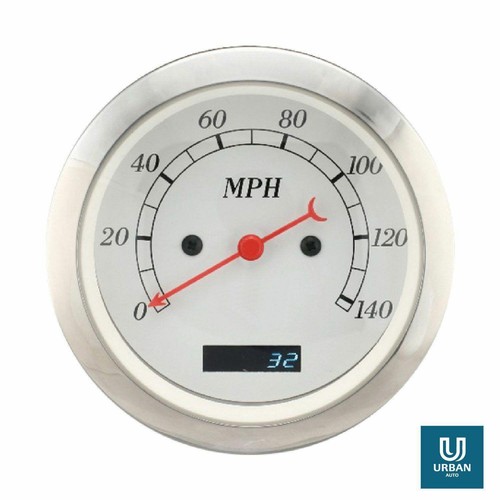 Speedometer white face 85mm - speedometer,