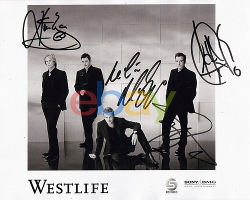 Westlife sony 8x10 promo - sony,