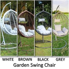 Hanging Egg Chair Indoor & Outdoor Garden Swing Chair for Adults & Kids