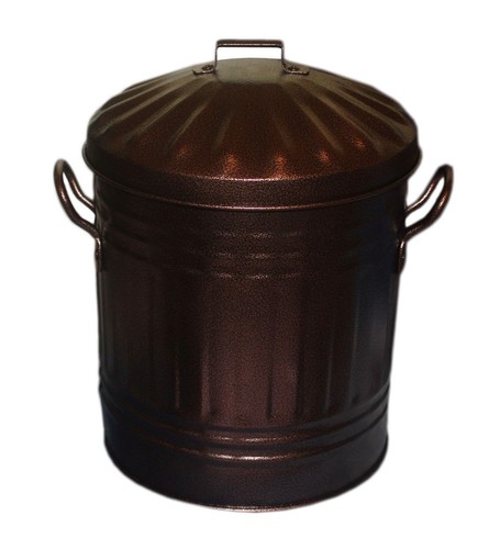 Litre colour mini metal bin - 15,