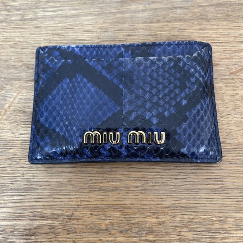 Miu blue python leather - miu,