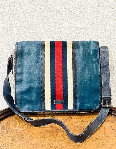 Gucci vintage blue coated - gucci, gg