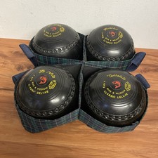 Henselite Classic Vintage Deluxe Lawn Bowls Set of 4 Size 4 Medium - Used