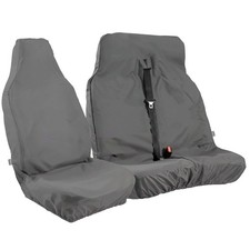 New For Peugeot Boxer Waterproof Heavy Duty Van Seat Covers Grey 2+1 Easy Clean