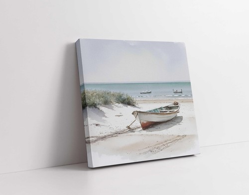 Coastal art work framed canvas - art,