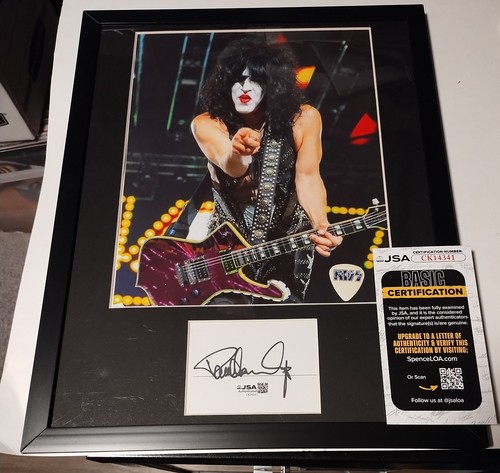 Paul stanley signed kiss - kiss, photo