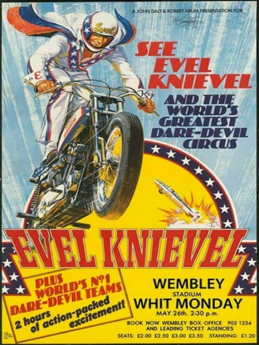 See evel knievel - vintage, look
