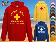 LIFEGUARD Kids/Baby Rescue Custom HOODIE Surf Surfer Hooded Sweatshirt Baywatch