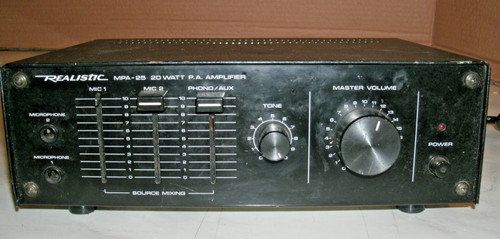 Realistic watt amplifier - realistic, 20