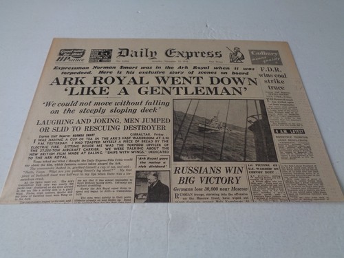 Ww2 wartime newspaper daily - wartime,