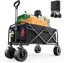 Collapsible Festival Trolley on 19cm Wheels For Auction Black 150L AUCTION