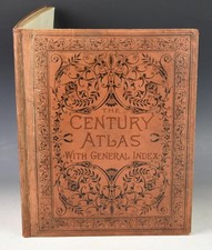Century Atlas & Gazetteer of the World Bartholomew John Walker & Co 1900 66 MAPS