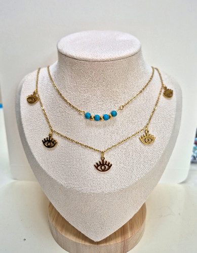 Layered gold tone evil - layered,