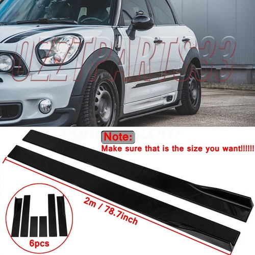 Gloss black side skirts lips - black,