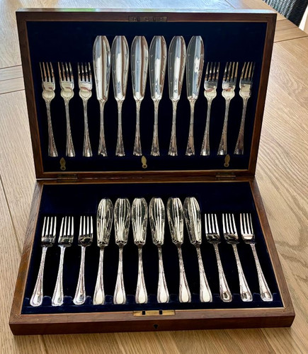 Antique walker hall 24pc - walker, &