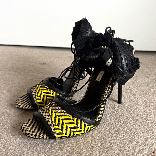 Zara trafaluc black yellow - zara,