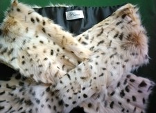 Vintage Real Fur Leopard Print