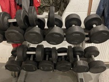 Commercial Quality York Dumbell Set With Rack.  Heavy Dumbbells 425kg