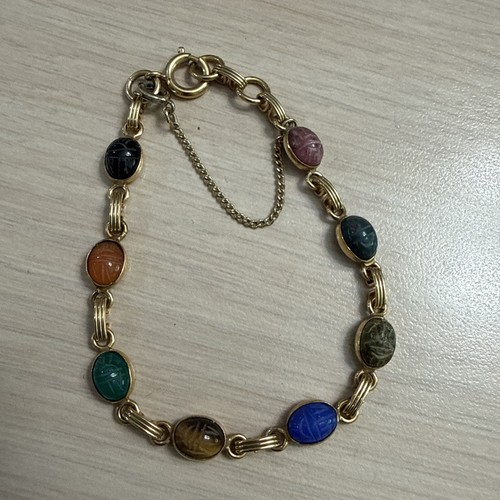 Vintage multicolor scarab - vintage,