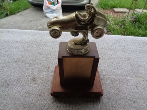 Vintage racing trophy - vintage, wooden