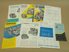 8 Brochures Henschel & Sohn
