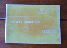 Chrysler Avenger Owner's Handbook I.B.548/2 71277297 1976