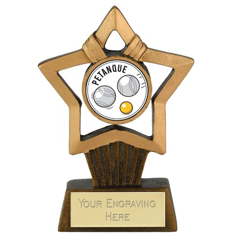 Petanque award mini star - award,
