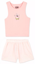 Ladies Pyjamas PATRICK STAR SPONGEBOB Women 10 to 24 Vest Shorts PJ Set Primark