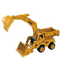 Large Bulldozer Excavator Toy ABS Dump Truck Model Toy for Kids Birthday Gifts