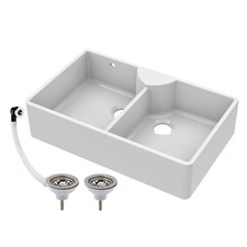 2 Bowl Fireclay Butler Sink