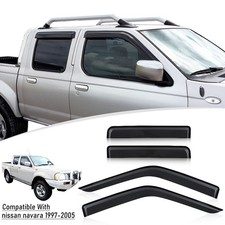 Window Visor Wind Deflector Rain Guard for Nissan Navara D22 1997-2005 pickup