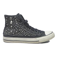 CONVERSE Chuck Taylor Womens Black High Top Trainers UK 5.5 Studded Design