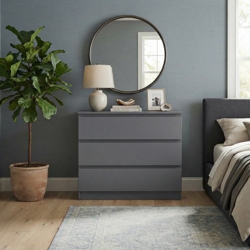 Elegant engineered wood chest - engineered,