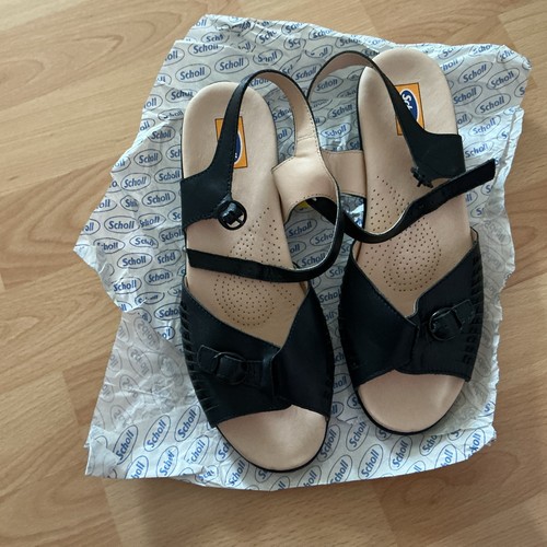 Ladies scholl navy sandles - scholl,