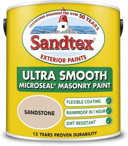 Sandtex masonry paint 5l - paint, 2.5l