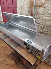 Polar G-Series Countertop Prep Fridge with Lid 6 x 1/4 GN - DA680 Sandwich Pizza