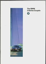 BMW 3-Series Coupe E36 1995-96 UK Market Sales Brochure 316i 318iS 323i 328i
