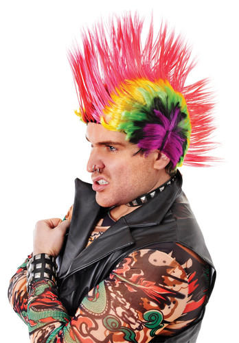 1980s multi colour punk - multi,