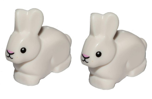 Lego white rabbit new - lego, 2x
